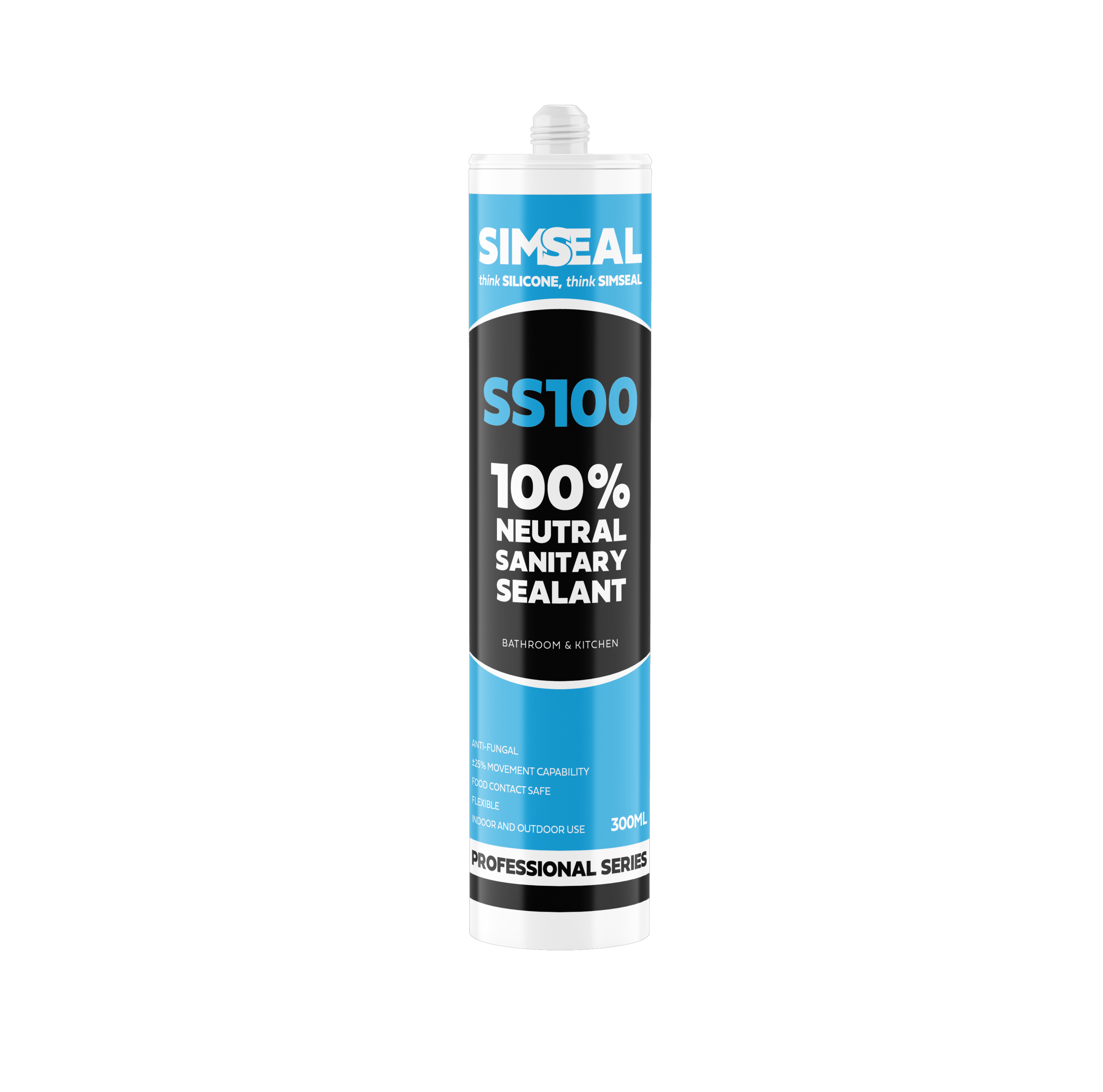Simseal SS100 100% Neutral Sanitary Sealant Blue SS100 tube