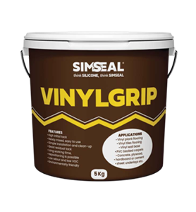 Textured black vinyl grip for Simseal products, providing a comfortable and secure hold.