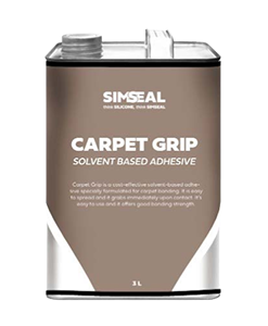 Strong sealant-based adhesive for carpet grip, ensures durability.