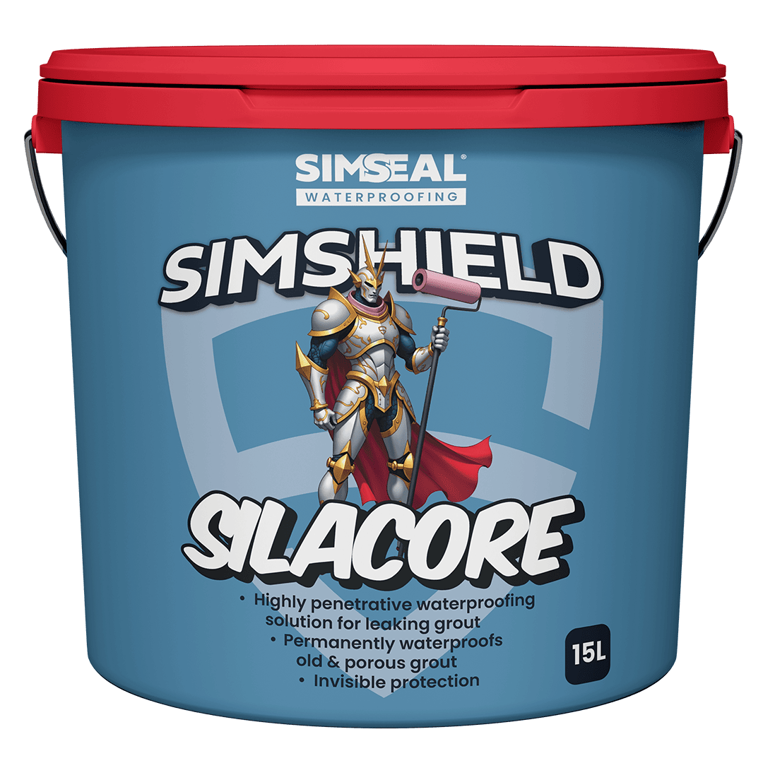 Simshield Silacore - Shower Sealer & Waterproofer is a waterproof grout sealer , silicate treatment that penetrates grout up to 20mm.